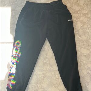 Adidas Black Sweatpants Sleek Performance Joggers